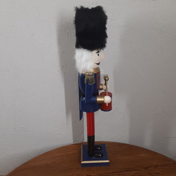 Taffy Town VTG 24" Nutcracker Christmas Drummer Hand Painted (No Taffy) Rare - Picture 6 of 11